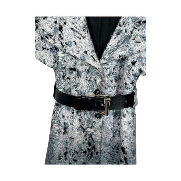 Cartise Ombré Wool Blend Portrait Collar Belted Short Sleeve Jacket Small Blazer - Picture 7 of 16